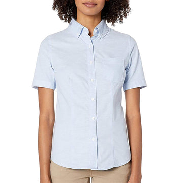 Lee Uniforms Girls 7-16 Short-Sleeve Stretch Oxford Shirt